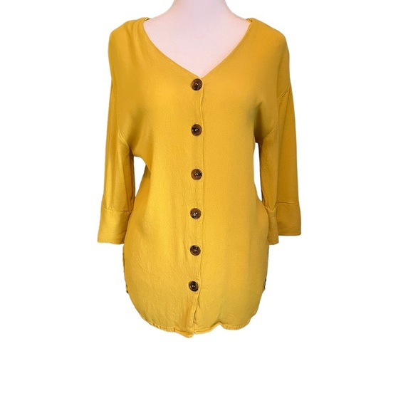 RD + koko Tops - RD And KoKo Womens Button Shirt V-neck Top Blouse​